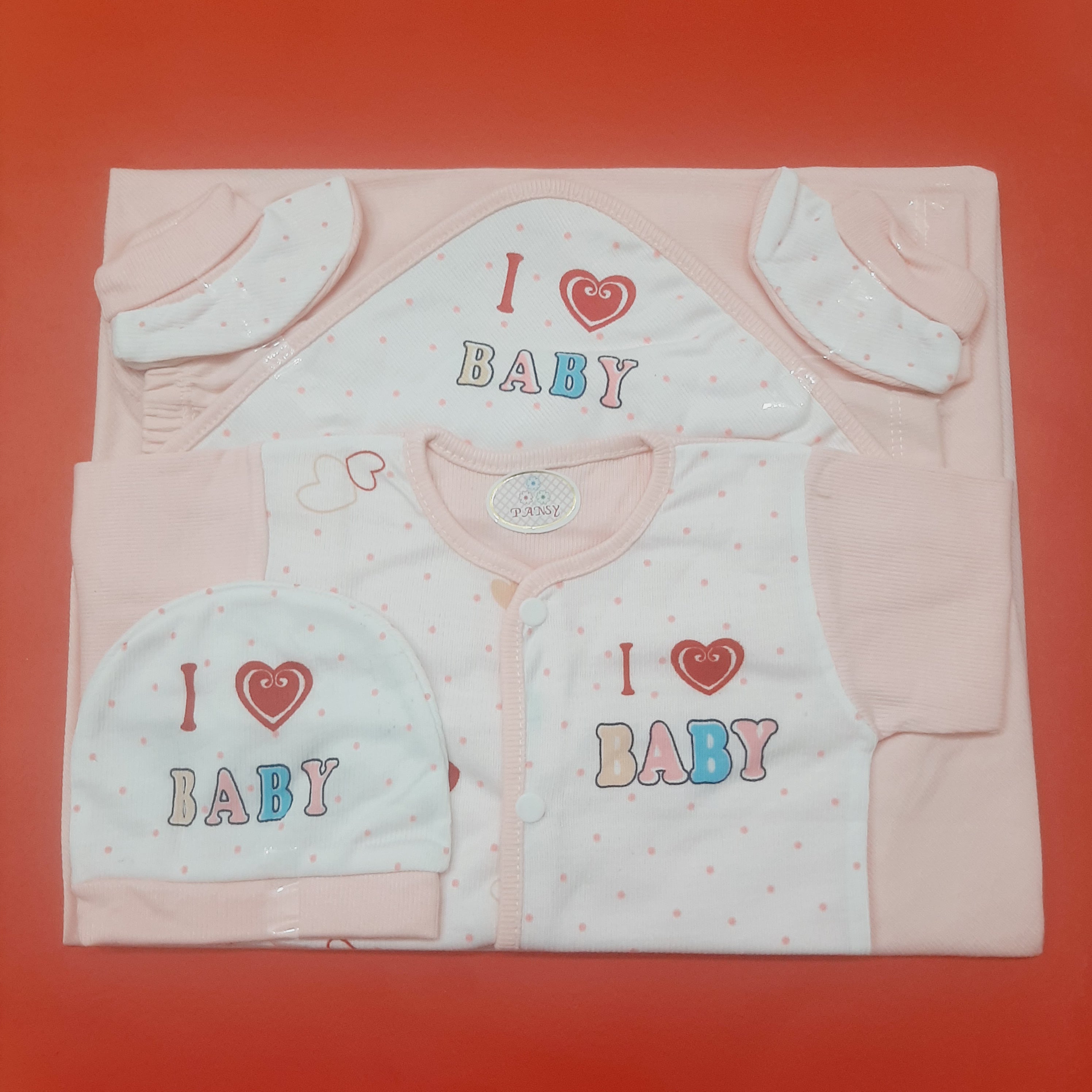 Five pieces baby suit mommy daddy baby