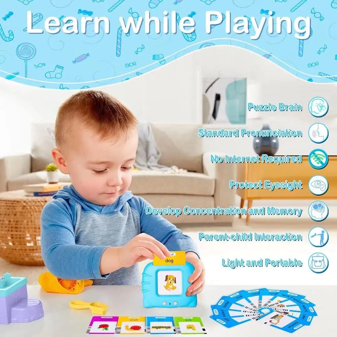 Talking Flash Cards Early Educational Toys for 3 to 6 Years Kids