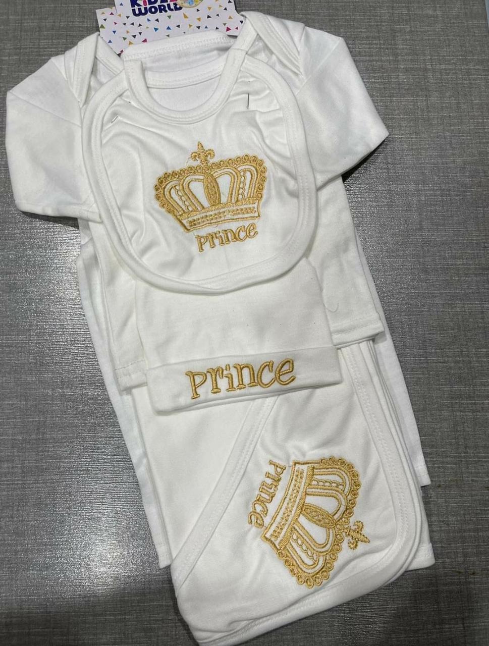 7 PIECES STARTER SET WHITE prince & princess
