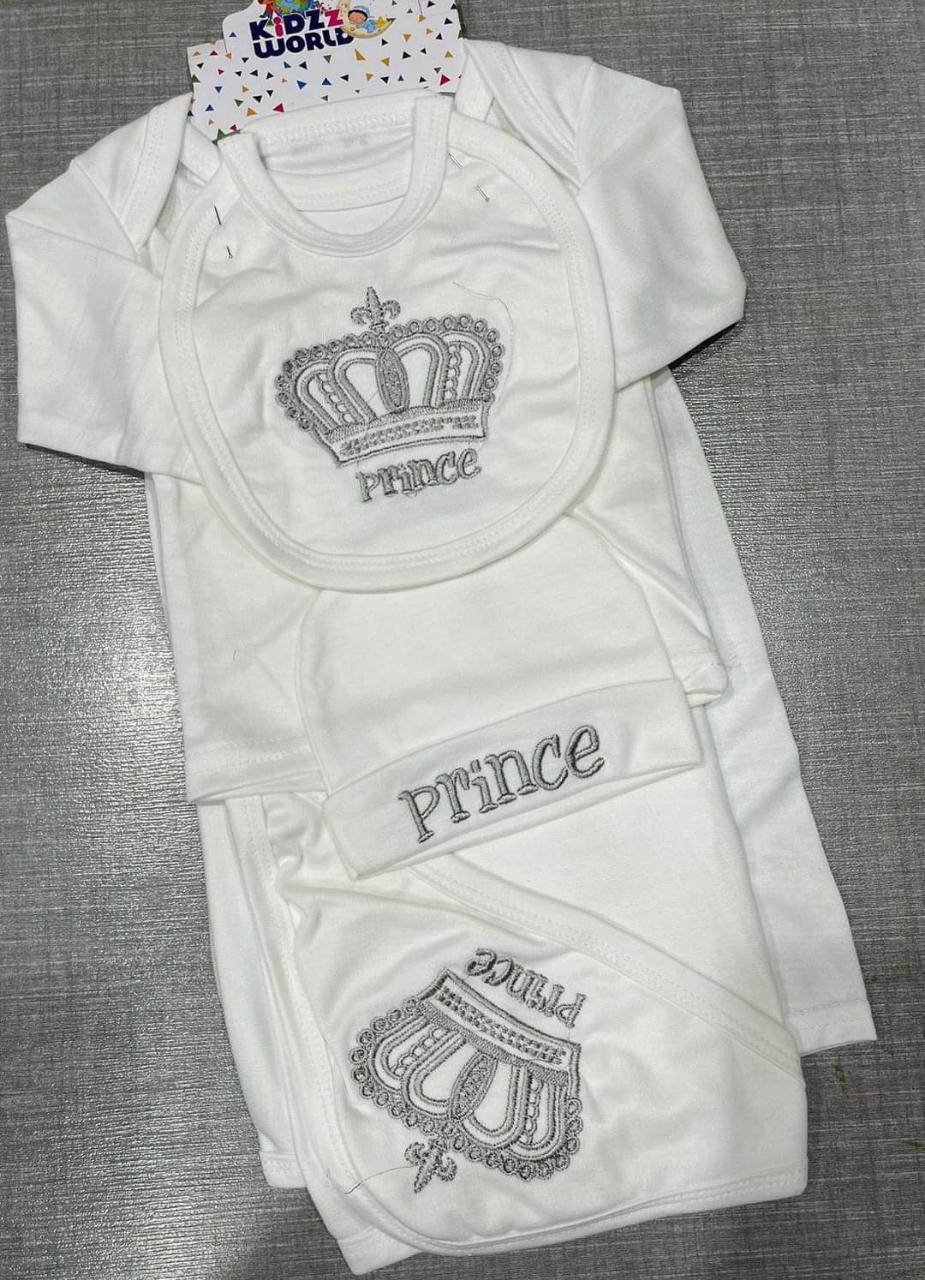 7 PIECES STARTER SET WHITE prince & princess