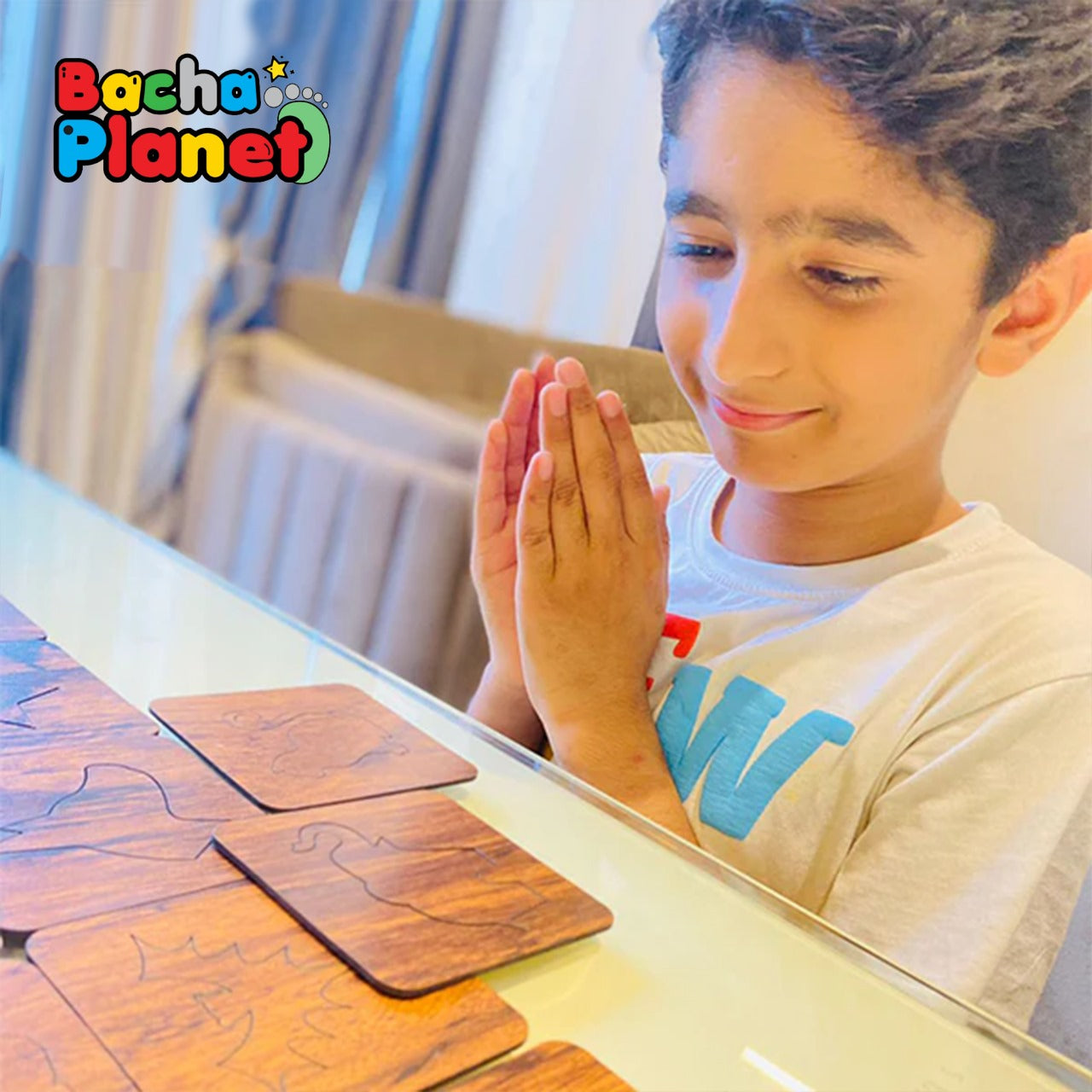 24 Pieces Kids Wooden Drawing Stencils Kit With Puzzle